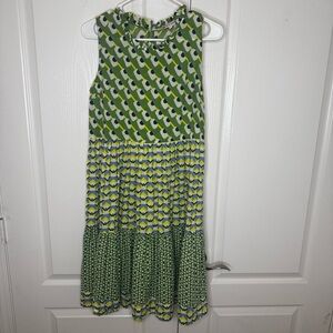 Ro’s Garden Splice Patterned Sleeveless Dress